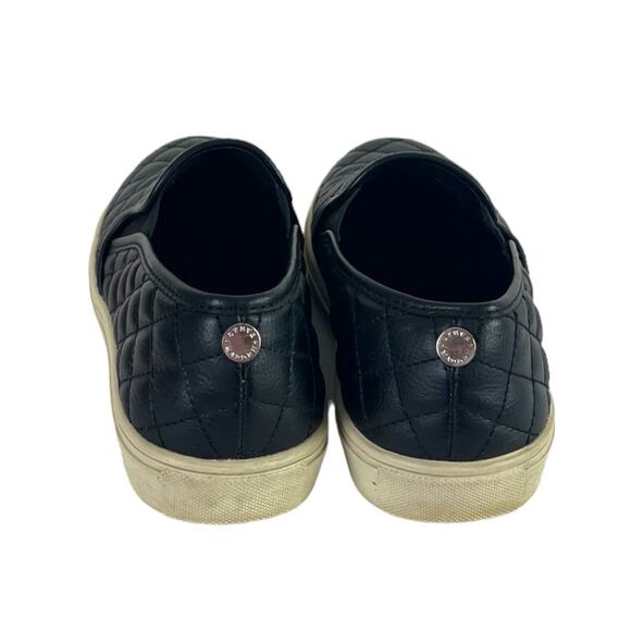 Steve Madden Ecentrcq Quilted Black Sneaker Loafer Sporty Slip On Women’s Size 8 - Picture 5 of 12